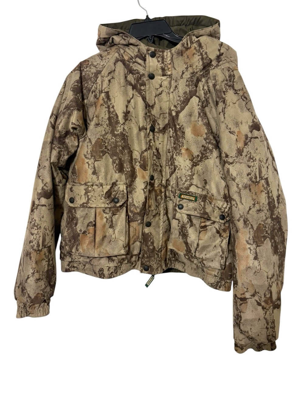 Vintage Remington Youth 20/22 Camo Reversible Bomber Puffer Hunting Gorpcore Y2K